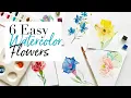 6 Watercolor Flowers You Need to Know How to Paint