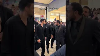 تجمهر كبير على ابطال مسلسل المتوحش في الرياض 