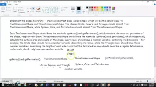 72032 Implement the Shape Hierarchy Answer Walkthrough - Java