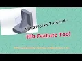 Learn SolidWorks Rib Feature Tutorial - SolidWorks Tutorial for Beginners