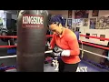 Explosive Kali Reis blast the HEAVY BAG
