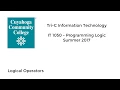 IT 1050 - Summer 2017
