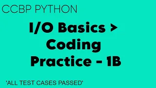 Basics Coding Practice - 1B Answers Python For Beginners NxtWave CCBP 4 0
