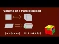 How to find the Volume of a Parallelepiped using Vectors