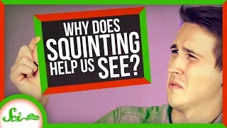 why does squinting help you see better