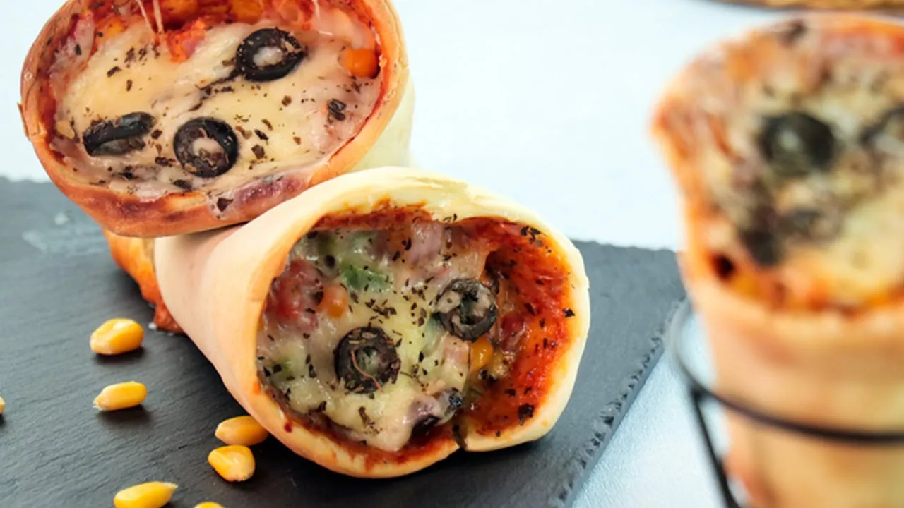 Pizza Cone Recipe by SooperChef (Iftar Recipes)