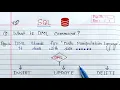DML Commands in SQL Oracle Database