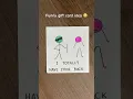 Funny gift card idea diy birt ay card easy stick drawing