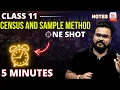 Census and Sample Methods of Collection of Data Class 11 ONE SHOT STATISTICS chapter 3