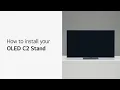 LG TV How to install your OLED C2 Stand LG