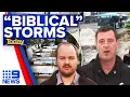 Biblical rain hits Northern Beaches Hawkesbury facing worst-case scenario 9 News Australia