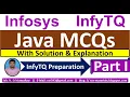 InfyTQ Java MCQs Java MCQs for InfyTQ 2023 Java MCQs Solution Explanation Java MCQs Part-1