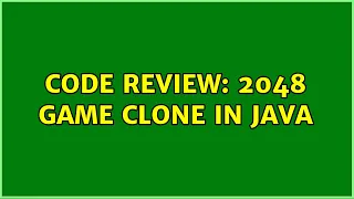 Code Review 2048 game clone in Java 4 Solutions