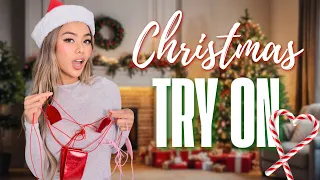 adorable christmas outift try on haul 