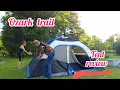 OZARK TRAIL 6 PERSON TENT REVIEW actual thunderstorm footage included