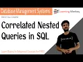 Correlated Nested Queries in SQL Lesson 87 DBMS Learning Monkey
