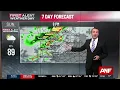 First Alert Forecast Storms expected later today with more rain moving in Tuesday