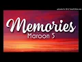 Lagu Maroon 5 - Memories (HD AUDIO)