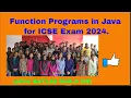 Function Programs In Java For Class 10 - Make Your Programming Easier With Functions icse 10 2023