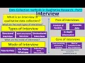 Interview Part I Data Collection methods in Qualitative Research 5Minutes Information Ch Ep 53
