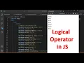 Logical Operators in JS JavaScript Operators JavaScript Tutorial in Hindi part 20