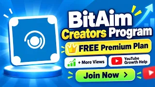 Get BitAim Premium FREE! | Join BitAim Creators Program & Grow Your YouTube Channel 🚀