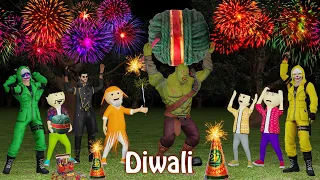 Gulli Bulli In Diwali | Alok VS Monster | Gulli Bulli | Make Joke Of Horror