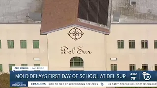 Del Sur Elementary students miss first day of school as classrooms are tested for mold