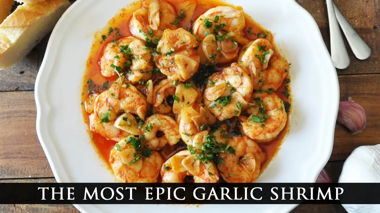 Vampires BEWARE: How to Make the most GARLICKY SHRIMP Ever