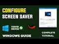 How to Configure Screen Saver in Windows - Full Guide