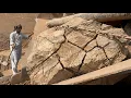 Insane Big Size ROCk Distroyed By Humans Big Rock Crusher Machine A Giant in Action