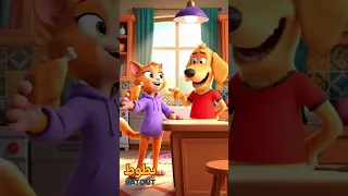 القطة المشمشية سرقت و رك الفرخة دندنها