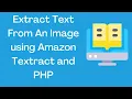 Extract Text From An Image using Amazon Textract and PHP