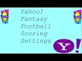 How to set up scoring in your Yahoo Fantasy Football League