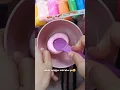 Lagu slime dari clay warna pink #slime #eksperimen #videoshorts