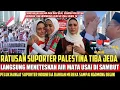 Download Lagu DI SAMBUT  SUPORTER INDONESIA DI JEDA❗ FANS PALESTINA LANGSUNG NANGIS DAN NGOMONG GINI❓