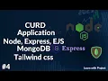 CURD Application Node Express Ejs Mongodb tailwind css server create ejs tailwind css setup