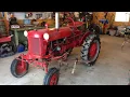Info about and driving an antique tractor Farmall Cub