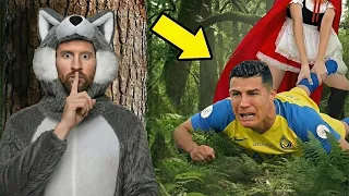 Ronaldo Rescued by Messi and Mbappe from Female Jason Voorhees in the Forest - Olala Football