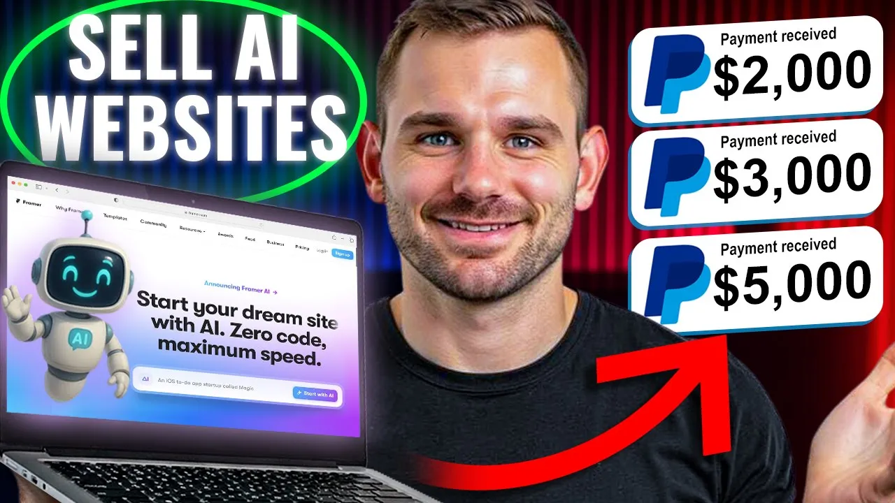 How to Build a Money-Making Website Using AI YouTube video preview