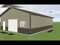 How much is a 30x40x10 post - barn shop