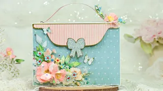 how i made this diy mothers day purse album completetutorial graphic45papers by craftersabaa