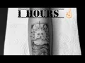 Time lapse tattoo sun and wave