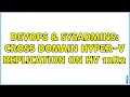 DevOps SysAdmins Cross domain Hyper-V Replication on HV 12r2