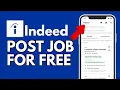 How to Post Job on Indeed for Free 2024