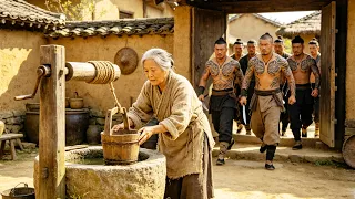 100惡霸欺負挑水老太太,豈料老太太是功夫高手,瞬間反殺所有人。⚔️ 功夫 Kung Fu #抗日 #電影 #功夫