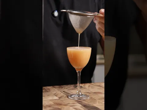 Salted Banana Passion Fruit Campari Gimlet
