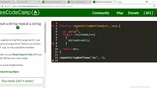 repeat a string repeat a string freecodecamp