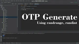 OTP generate using random function randrange and randint
