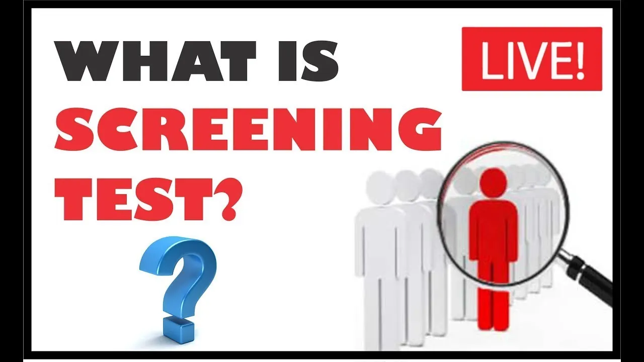 Difference between screening and diagnostic test with examples
